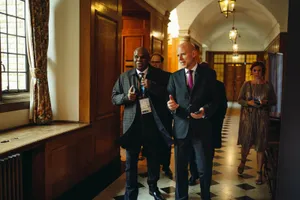 Participants in the hall of Rhodes House, lill Global Symposium 2026, Rhodes House, Oxford