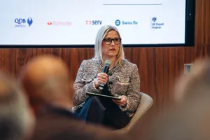 A panellist speaking, lill Global Symposium 2026, Rhodes House, Oxford
