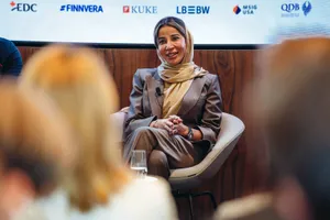 A panellist speaking, lill Global Symposium 2026, Rhodes House, Oxford