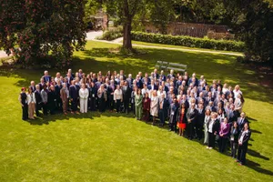 Participants of the lill Global Symposium 2026 on the lawn of Rhodes House, lill Global Symposium 2026, Rhodes House, Oxford
