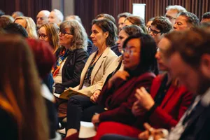 Audience in the plenary, lill Global Symposium 2026, Rhodes House, Oxford